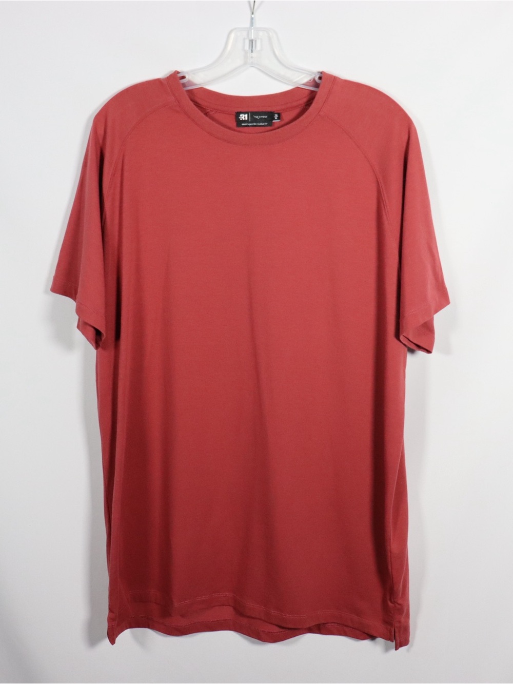 Le 31 Simons Red Essential Crew Neck T-Shirt Men’s Size XL - Picture 2 of 8